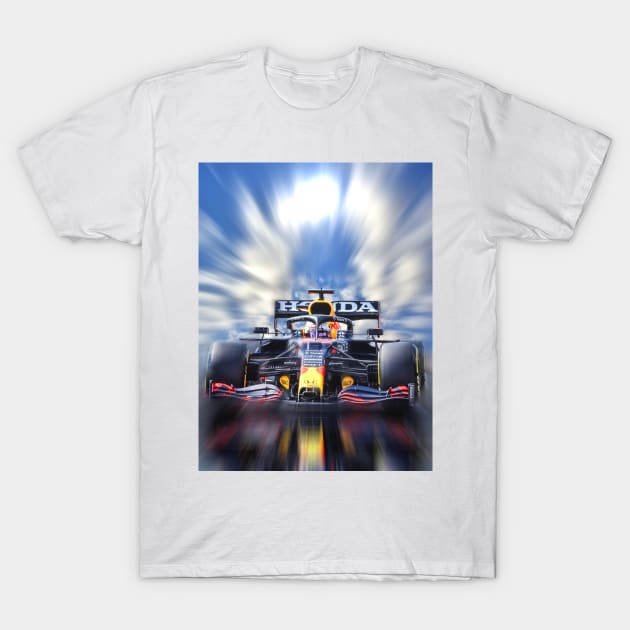 World Champion Max Verstappen T-Shirt by DeVerviers